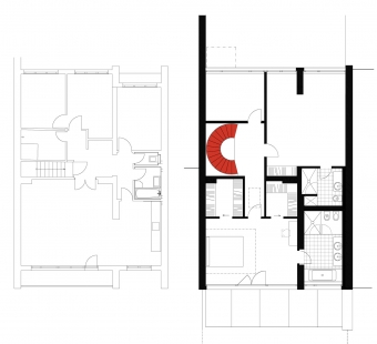 Town House - 2NP - original and current state - foto: AI DESIGN