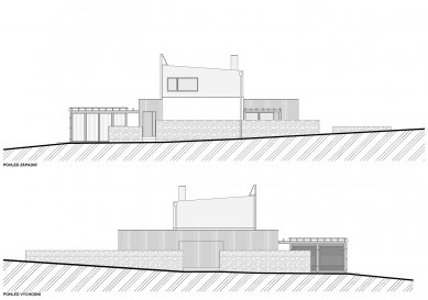 Rodinný dům Opava-Jaktař - Pohledy západní a východní - foto: ATELIER 38