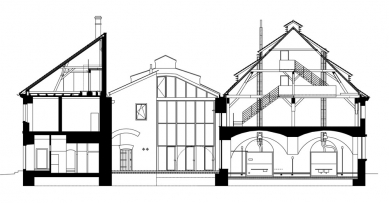 Rekonstrukce zámeckého pivovaru v Litomyšli - Řezopohled
