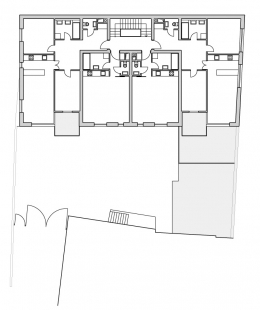 Bytový dům v Řevnicích - Půdorys typického podlaží
