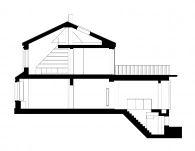 Rodinný dům Dobeška - foto: Řez