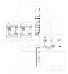 Fakulta chemicko-technologická a Tělovýchovná zařízení Univerzity Pardubice - FCHT - 1NP - foto: Kuba, Pilař architekti