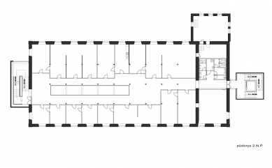 Městský úřad Semily - Půdorys 2.np - foto: studio ARTIKL Liberec