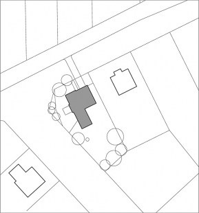 Rodinný dům v Bělkovicích - Situace - foto: Osamu Okamura
