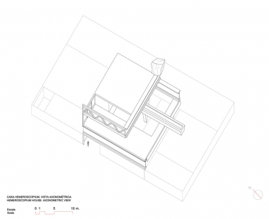 Hemeroscopium House - Axonometrie - foto: © Ensamble Studio