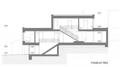 Rodinný dům Zbraslav - Řez - foto: Michal Grošup