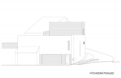Rodinný dům Zbraslav - Pohled východní - foto: Michal Grošup