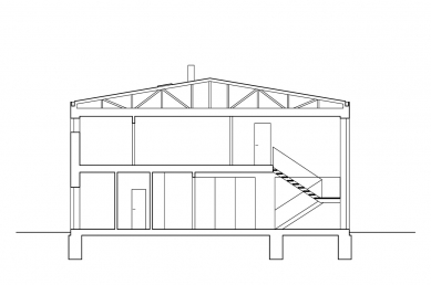 Rodinný dům Horoměřice - Řez - foto: Atelier L