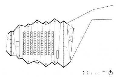 Prozatímní kaple pro diakonii v St-Loup - Půdorys - foto: Localarchitecture