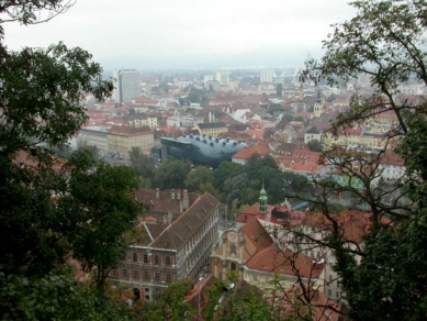 Kunsthaus Graz - foto: Jan Kratochvíl, 2004