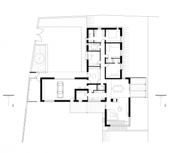 Rodinný dům Svinošice 01 - 1NP - foto: knesl + kynčl architekti