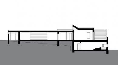 Rodinný dům Svinošice 01 - Řez - foto: knesl + kynčl architekti