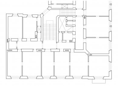 Chodská - Floor plan - original condition - foto: OOOOX