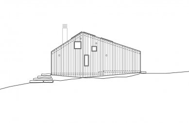 Cabin Nordmarka - Východní pohled - foto: Jarmund/Vigsnæs AS Architects MNAL