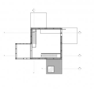 Dům živlů - Půdorys 2. výškové úrovně - foto: Sami Rintala