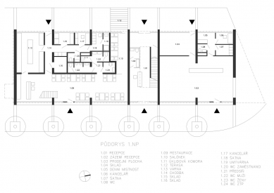 Polyfunkční dům Ostrava Vítkovice - 1NP - foto: ATELIER 38