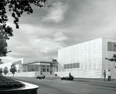 Rozšíření Folkwang-Museum - Vítězný návrh z roku 2007. - foto: David Chipperfield Architects