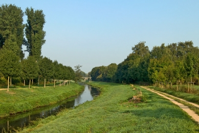 Transbordér přes řeku Niers u Mönchengladbachu - foto: Petr Šmídek, 2009