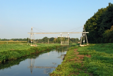 Transbordér přes řeku Niers u Mönchengladbachu - foto: Petr Šmídek, 2009