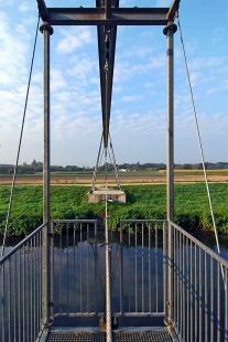 Transbordér přes řeku Niers u Mönchengladbachu - foto: Petr Šmídek, 2009