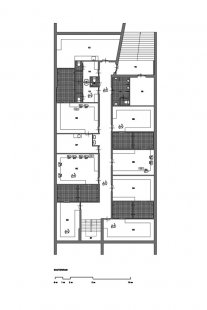 Clubhouse in Hoensbroek - Floor plan of the basement - foto: MoederscheimMoonen Architects