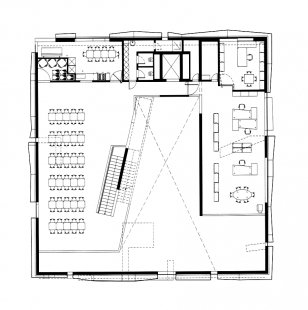 Loisium Winecenter - Půdorys patra - foto: © Steven Holl Architects