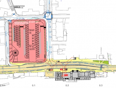 Dopravně obchodní centrum České Budějovice - Situace - foto: ATELIER 8000 spol. s r.o.