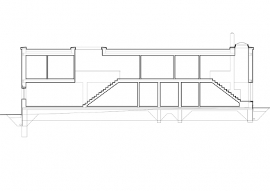 Dvougenerační rodinný dům Karlovy Vary - Řez podélný - foto: © my architekti