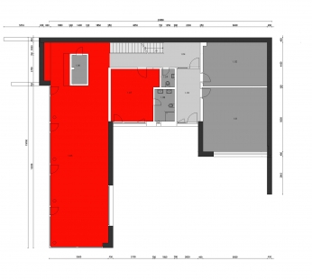 Obytný soubor Hanspaulka - Villa D1 - 1NP - foto: ATELIER 8000 spol. s r.o.