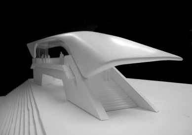 Pozemní lanová dráha Nordpark - Loewenhaus Station (2. stanice), model - foto: Zaha Hadid Architects