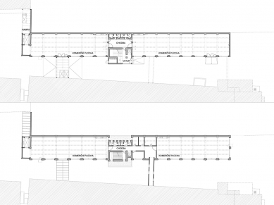 Přestavba tovární budovy AF BKK - Půdorysy - foto: caraa