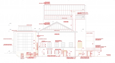 Rekonstrukce Domu umění města Brna - Východní fasáda