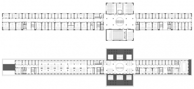 Faculty of Science of Palacký University - Typical floor and roof extension