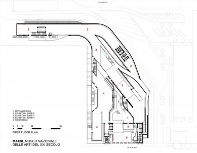 MAXXI - Museum of 21st Century Arts - Floor plan - foto: Zaha Hadid Architects 