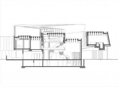 MAXXI - muzeum umění 21. století - Řez - foto: Zaha Hadid Architects 