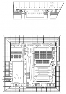 Divadlo La Llotja - Půdorys 1.np - foto: Mecanoo