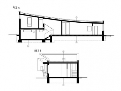 Rodinný dům v Kroměříži - Řezy - foto: New Work