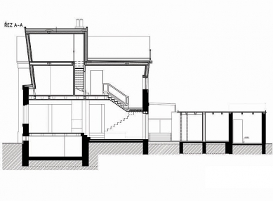 Rodinný dům v Lysé nad Labem - Řez - foto: New Work