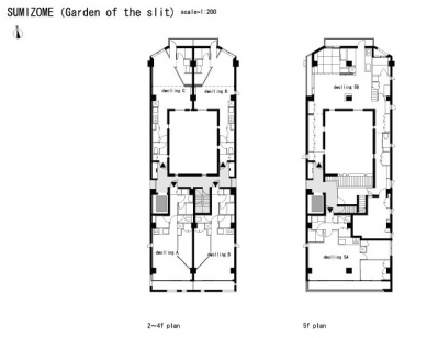 Slit Court - Půdorysy - foto: EASTERN design office