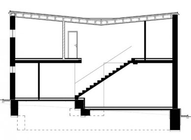 Rodinný dům v Bílovicích nad Svitavou - Řez - foto: New Work