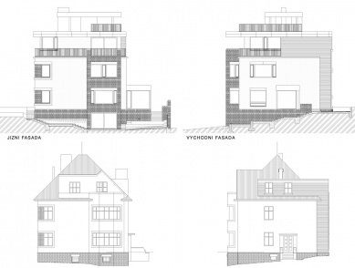 Rekonstrukce vily U Hadovky - Pohledy