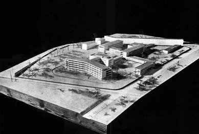 Children's Hospital in Brno - Model - foto: repro: publikace k projektu nemocnice, Brno 1949