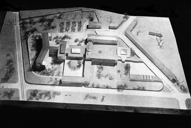 Children's Hospital in Brno - Model - foto: repro: publikace k projektu nemocnice, Brno 1949