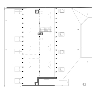 Dvoupodlažní podkrovní byt v Litoměřicích - Půdorys - původní stav