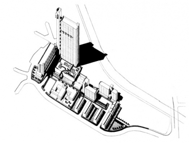 Trellick Tower - Axonometrie - foto: © Ernö Goldfinger, 1972