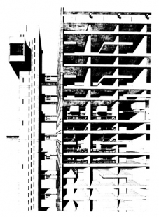 Trellick Tower - Řezopohled - foto: © Ernö Goldfinger, 1972