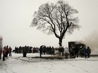 U kamenného kříže - Z průběhu realizace - foto: Ivo Pavlík