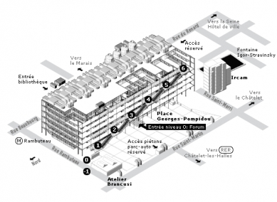 Centre Pompidou - <translation>Axonometry</translation>