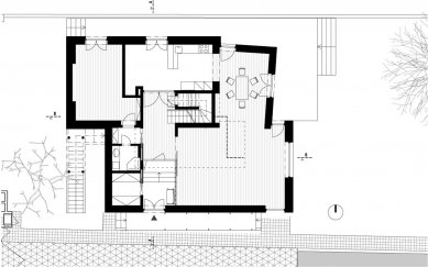 Rekonstrukce a dostavba rodinného domu v Jevanech - 1. NP