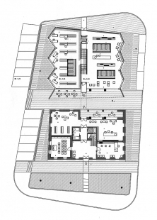 Grosuplje Public Library - Půdorys přízemí - foto: a.biro